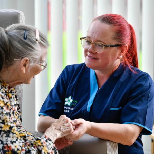 Social Carer and lady